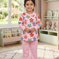 Summer Collection 2 Pcs Girl's Baby Doll Printed Shirt And Trouser
