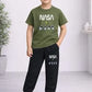2 Pcs Boy's Cotton Printed Tracksuit