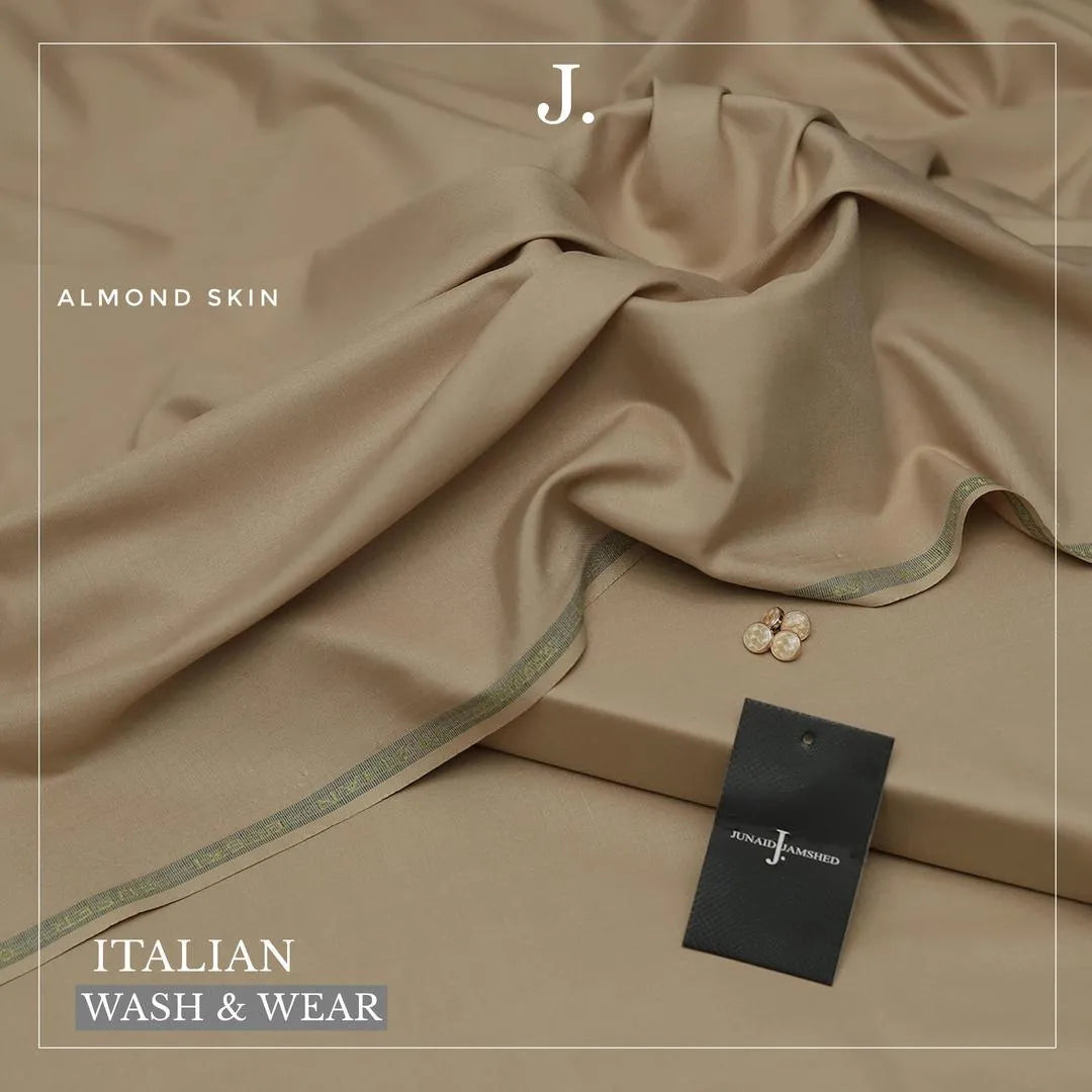 Men's Beige Wash & Wear Plain Suit Summer