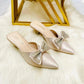 Stylish Women's Leather Heels - Fancy Design - Available in 6 Sizes
