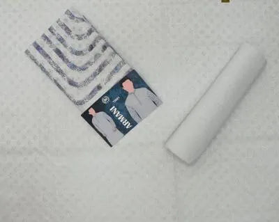 Men Cotton Self Print Suit Grey 3.5 Gazz