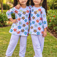 Summer Collection 2 Pcs Girl's Baby Doll Printed Shirt And Trouser