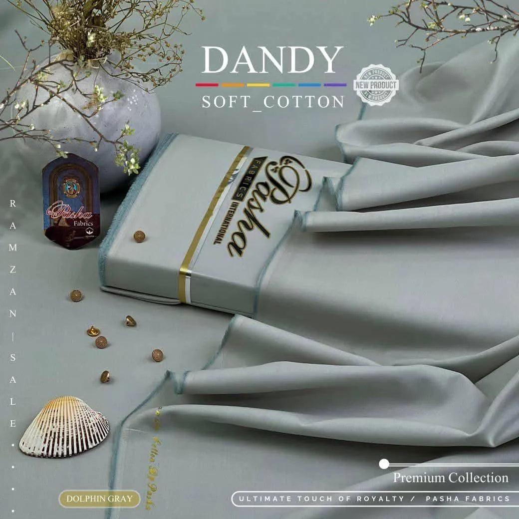 Men’s Unstitched Soft Cotton Plain Suit