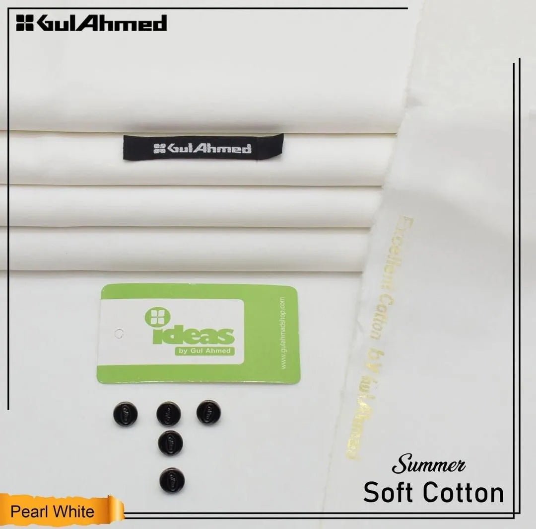 Men’s Unstitched Soft Cotton Plain Suit