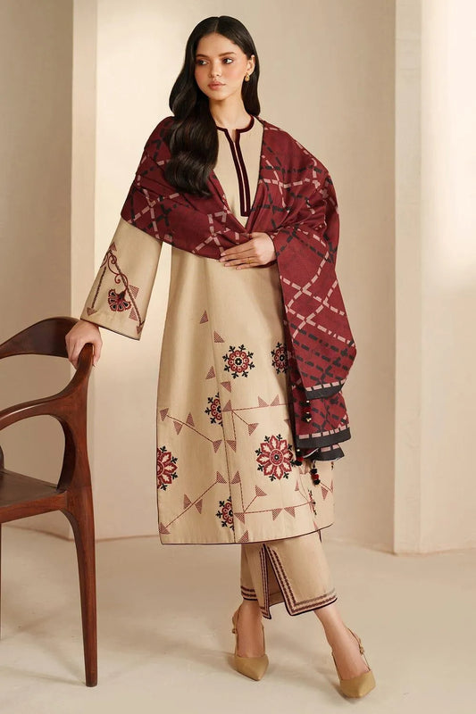 MOST HIT MIX DESIGNS 3 Pcs Unstitched Embroidered Suit