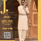 Unstitched Boski Men Suit Beige Wash & Wear