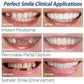 Snap On Fake Teeth White ABS Comfort Fit