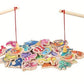 Magnetic Wooden Fish Toy Set for Kids Educational Play