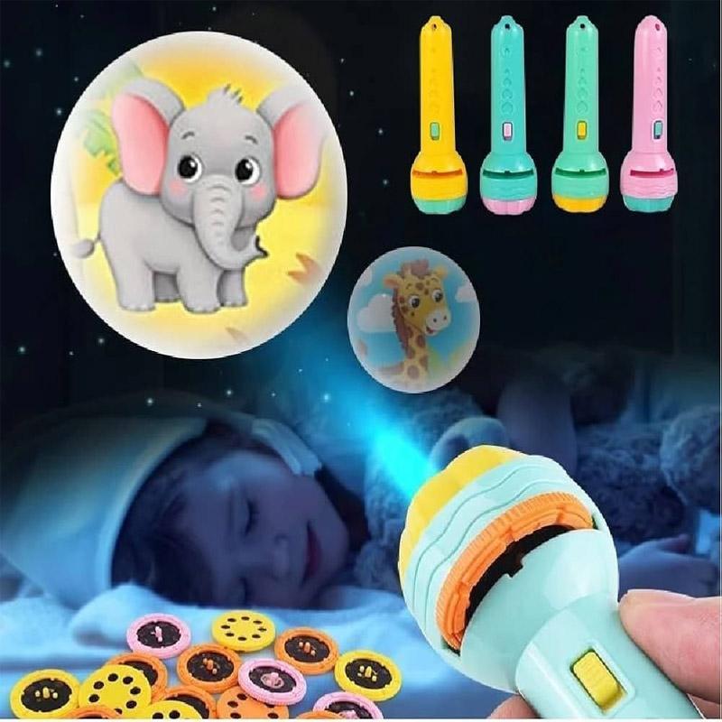 HD Projection Flashlight for Kids Wall Projection 90°