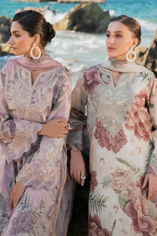 LAWAN 3P Embroidered Floral Gown Set for Women