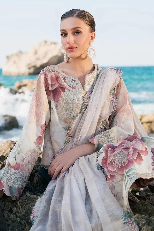 LAWAN 3P Embroidered Floral Gown Set for Women