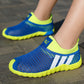 Kids Breathable Mesh Shoes Orange Navy 5-12Y