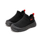 Kids Breathable Mesh Sports Shoes Black White Beige Soft Sole