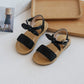 Girls Princess Bow Sandals Black Summer Wear